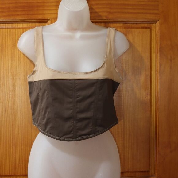 Forever 21 Chocolate and Sand Corset Bralette XL - Picture 2 of 10